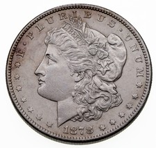 1878-CC Silver Morgan Dollar in Extra Fine XF Condition, Light Gray Color - £217.26 GBP