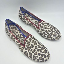 Rothy’s The Loafer Mocha Spot Leopard Animal Print Slip on Shoes Size 7.5 - $96.60