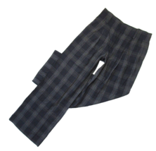 NWT Vince Checked Wide-leg Woven Trousers in Marine Plaid Pants 10 x 33 $365 - £77.87 GBP