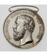 1857-60 Friedrich I Civil Merit Medaglia IN Argento, 41 MM, 34.5 Grammi - $446.37
