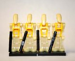 Building Battle Droid Set Of 4 Yellow Star Wars Minifigure US Toys - £6.27 GBP