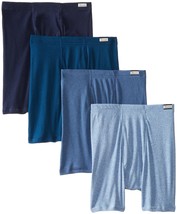 Hanes Men&#39;s 4-Pack FreshIQ Blue Label Boxer Brief with ComfortFlex Waistband, As - £19.57 GBP+
