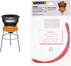 Worx Wg430 13 Amp Foldable Bladeless Electric Leaf Mulcher With Flex-A-Line - £201.37 GBP