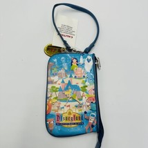 Disney Wristlet 50th Anniversary Vinyl Vintage Style Bag Disneyland Retro - £65.46 GBP