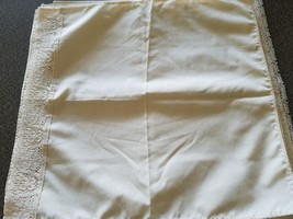 Fourteen (14) ~ Handmade ~ Cotton Napkins ~ Lace Trim ~ Ivory in Color - £20.66 GBP