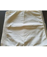 Fourteen (14) ~ Handmade ~ Cotton Napkins ~ Lace Trim ~ Ivory in Color - $26.18