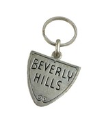BEVERLY HILLS SOUTHERN CALIFORNIA SILVER TONE SOUVENIR KEYCHAIN KEYRING - $10.88