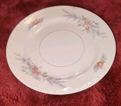 Homer Laughlin Eggshell Georgian 6.25 Inch Bread Plate Rose Floral Pattern - $9.99