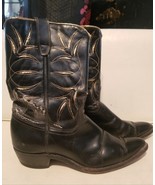 1950s 1940s VLV Acme Western Cowboy Gold Inlay PeeWee Boots Women’s Size... - $448.86 CAD