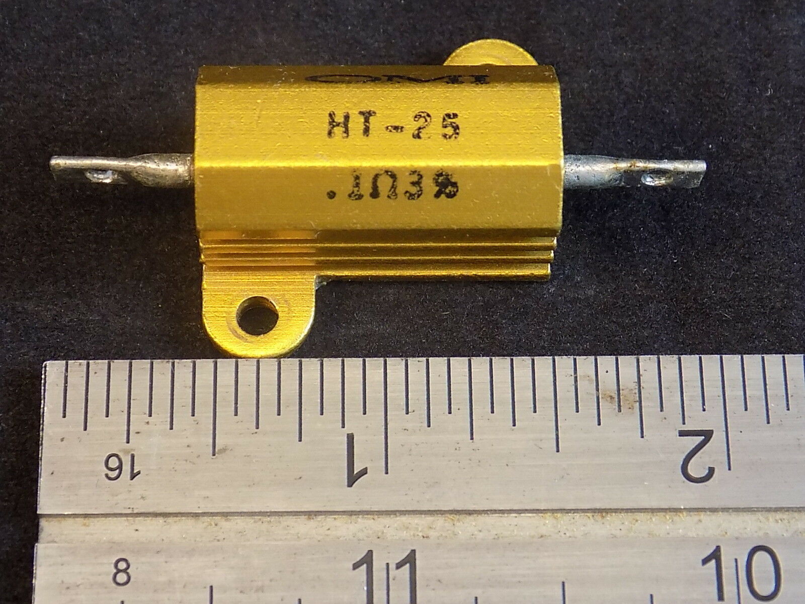 OMI HT-25 1 OHM 3% aluminum covered POWER RESISTOR set of 6 TESTED and ...
