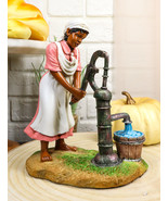 Ebros Vintage Black Americana History African American Girl Pumping Wate... - $28.99