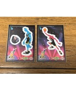 1996-97 SPACE JAM Rare Insert Cosmic Showdown Sticker Lot of 2 CS26 CS28... - €12,89 EUR
