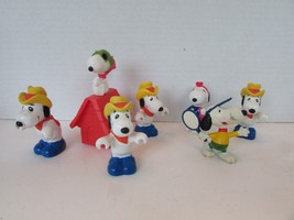 Lot of Snoopy Character Toy Figures Peanuts Charlie Brown Snoopy Lucy Lot16 - £7.92 GBP