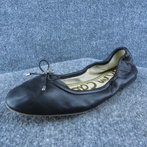 Sam Edelman Felicia Women Ballet Shoes Black Leather Slip On Size 7 Medium - £21.72 GBP