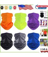 Breathable 6-Piece Neck Gaiter Set: Sun and Wind Protection for Outdoor Fun - $23.90 CAD