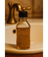Super rare Vintage glass bottle: CLEX medicine against lice  ~ Empty, po... - $40.32 CAD