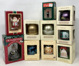 Lot of 10 1980s Hallmark Keepsake Ornaments In Original Boxes - Coca Cola - £28.73 GBP