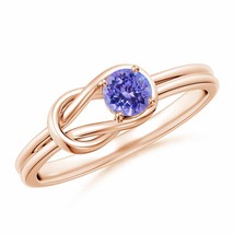 ANGARA Solitaire Tanzanite Infinity Knot Ring for Women, Girls in 14K Solid Gold - £481.20 GBP