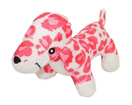 Pink Spotted Dog Plush Toy - 6"-6.5" Stuffed Animal Figure 2016 - £3.14 GBP