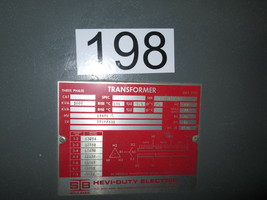 Hammond 1000KVA 12470-575Y/332V 3ph Dry Type NEMA 1 Transformer Used E-Ok - $15,000.00