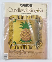 1983 Caron Candlewicking Kit # 6006 &quot;Colonial Pineapple Pillow&quot; 14&quot;x14&quot; ... - $187.14 MXN