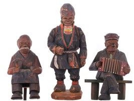 Torborg Lindberg-Carlsson (1908-1980) and other carved wood figures - $193.05