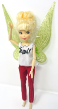 Disney Store Fairies Deluxe Tinkerbell Doll Articulated Flutter Wings Comfy OOAK - £15.97 GBP