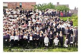 ptc4216 - Yorks. - Sunday School Gathering in 1906, Denby Dale - print 6x4 - £2.18 GBP