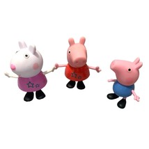 Hasbro Peppa Pig Action Figures Mini Lot of 3 Peppa pIg George Suzy C36324 F3656 - $9.89