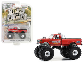 1990 Ford F-350 Monster Truck Red &quot;First Blood&quot; &quot;Kings of Crunch&quot; Series... - £18.62 GBP