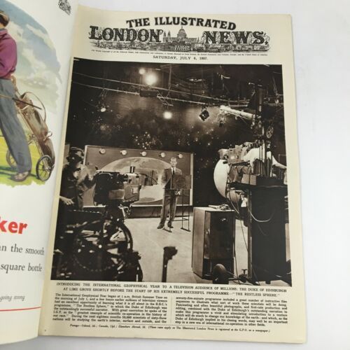 The Illustrated London News July 6 1957 The Duke of Edinburgh at Lime Grove - $14.20