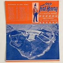 Old Fort Henry The Citadel of Canada Brochure Pamphlet Map Kingston Ontario - £7.44 GBP