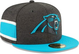 Carolina Panthers Nfl New Era 59FIFTY Official Sideline Hat Cap Fitted 7&quot; - £25.73 GBP