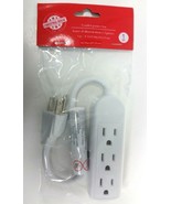 (1) Christmas House Electric Plug 3 Outlet Power Bar Extension Cord 11&quot; ... - $13.52 CAD