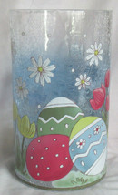 Yankee Candle Large Jar Holder EASTER CRACKLE eggs colorful tulips spring - $69.15
