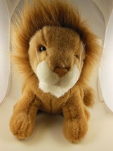 Russ Berrie Lion 11&quot; Plush Golden Brown with Mane Vintage - £11.86 GBP