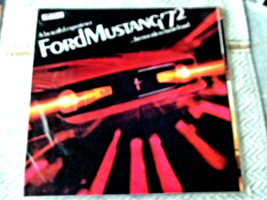 Ford Mustang &#39;72 Specifications Manual Booklet Sealed Nm / Mint Or Better - £17.84 GBP