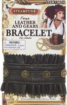 SteamPunk Cosplay Victorian Faux Leather Gears Bracelet, NEW UNWORN - £6.26 GBP
