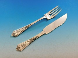 Pattern A by Gorham Sterling Silver Hammered Fish Set Knives Forks 24 Pieces - €2.157,67 EUR