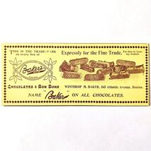 Winthrop Baker&#39;s Boston Chocolate 1897 Advertisement Victorian Bon Bons ... - $28.01 CAD