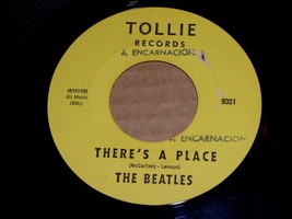 The Beatles There&#39;s A Place Twist And Shout 45 Rpm Record Tollie Block Label - £27.96 GBP