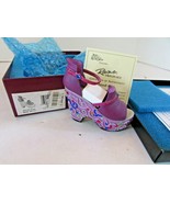 WILLETTS JUST THE RIGHT SHOE MINI COLLECTIBLE SHOE RAINE MARDI GRAS COA ... - $181.34 MXN
