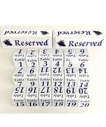 Restaurant Winery Table Signs Reserved Vintage Grape Theme Metal Lot Of ... - $109.62 CAD