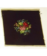 ROSES &amp; FORGET ME NOT FLORAL Needlepoint Embroidery Art Panel Craft Upho... - £70.57 GBP