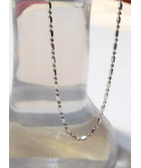 ITALIAN NICKEL FREE STERLING SILVER BEAD &amp; BAR CHAIN, 18&quot; L, 1.80 GR, 1.... - $29.99