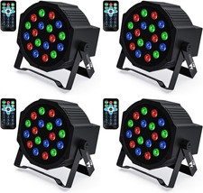 Missyee 18 Rgb Led Dj Stage Uplight -Dmx Control Sound Activated With, 4... - £92.02 GBP