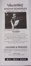 Vintage Valleyfair! Shows Schedule Brochure 1992 - $1.99