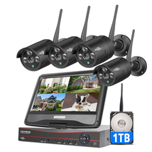 Security Camera System 1TB Hard Drive 4Pcs Wireless Night Vision Home Security - £257.45 GBP