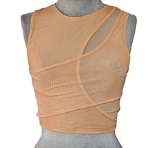 Bright Ornge Sheer Crop Top Size XS - £19.36 GBP