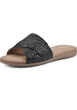 Cliffs by White Mountain Womens Flawless Woven Slide Sandals Shoes-Black... - $29.70